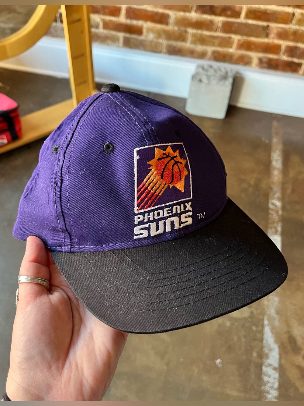 Vintage Sports Specialties Phoenix Suns Purple Snapback Adjustable Hat NBA OSFA